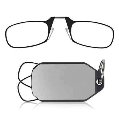 🔥Slim Folding Keychain Reading Glasses - Clips Anywhere, Reads Anytime🔑
