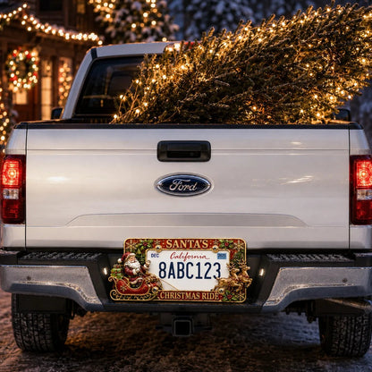 🎄Christmas License Plate Frame – Festive Style for Every Ride