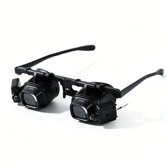 Head-Mounted Magnifier with LED Light