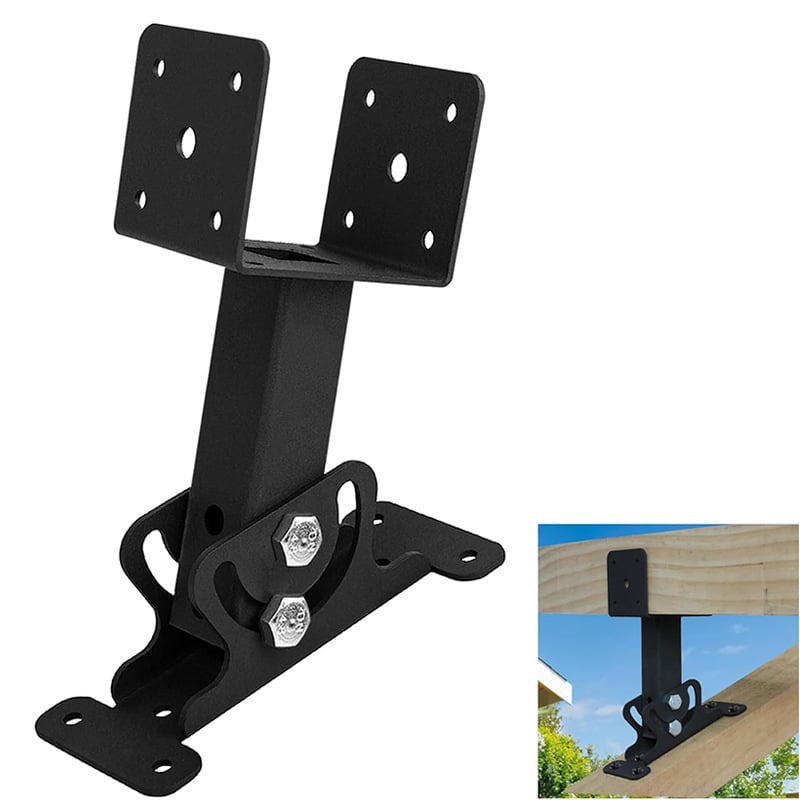 🏗️ Adjustable‑Angle Pergola Roof Riser Brackets | Heavy‑Duty Outdoor Mount Supports