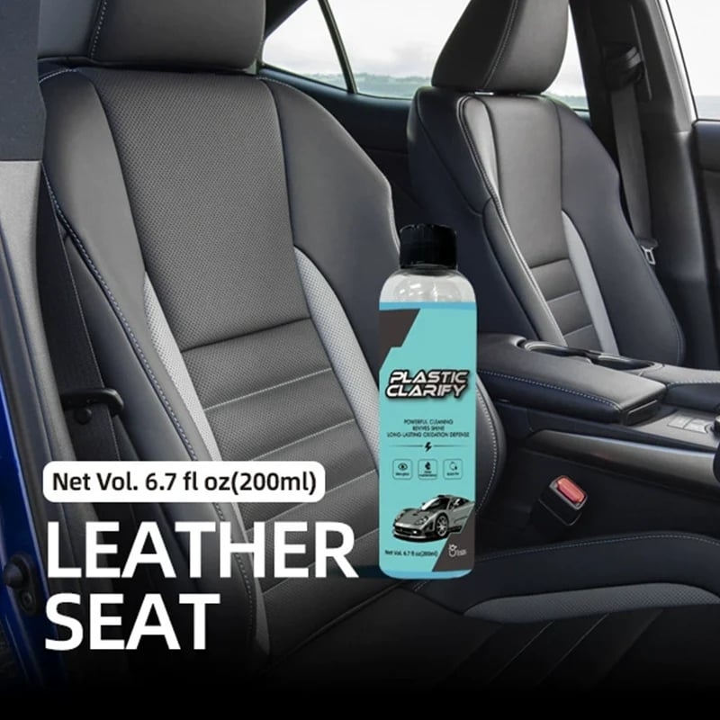 🔥 Car Plastic Restorer, Quick Polish for Color Restoration & Protection on Car Panels, Tires & Dashboards, Easy to Use, Long-Lasting Protection, Car Detailing Products 🚗✨