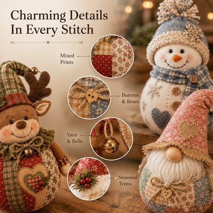 🧸DIY Patchwork Fabric Character Doll Kit