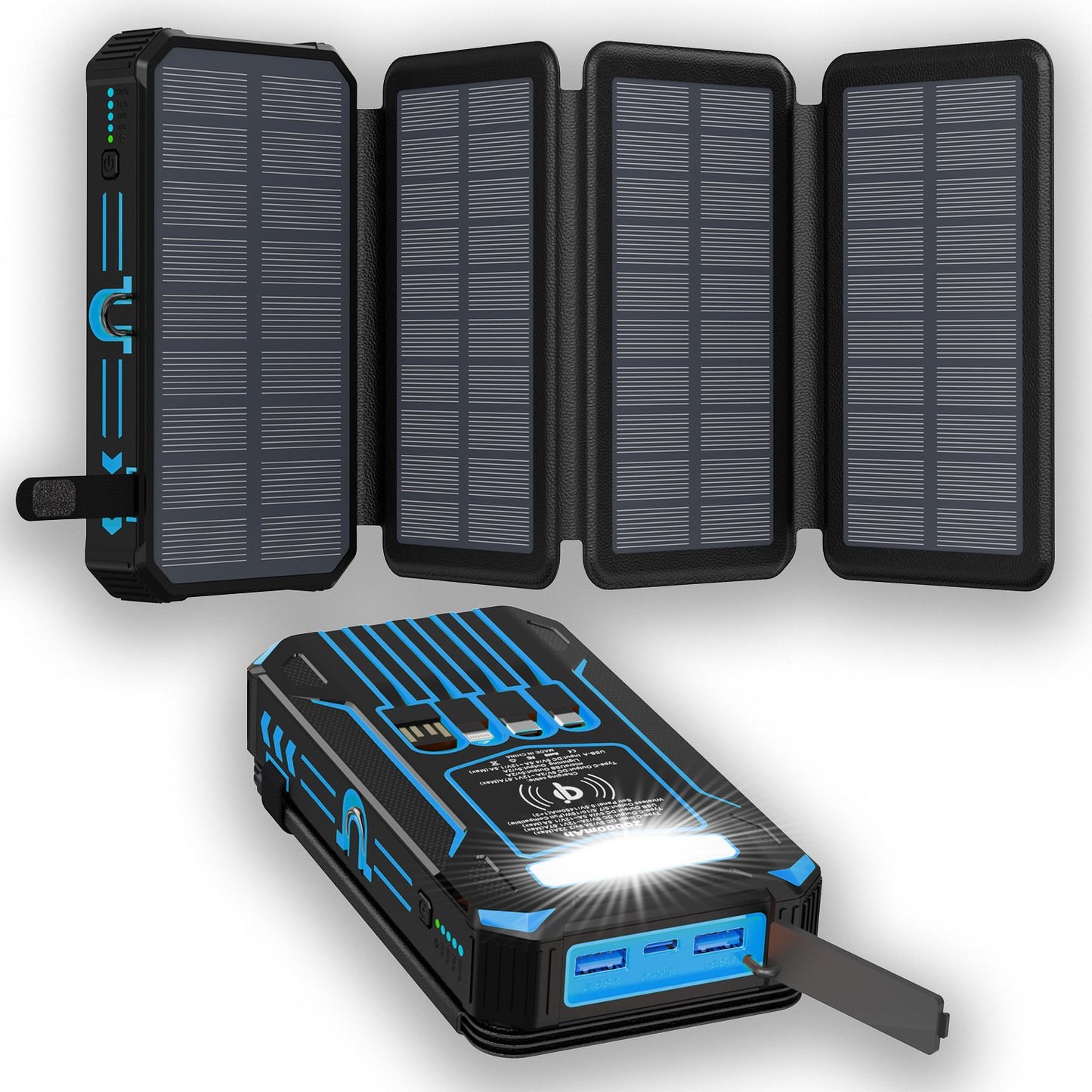 🔥 High-Capacity Solar Charger Power Bank