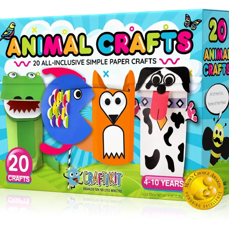 🎨❤️ 20 Princess & Unicorn Crafts in a Box – Fun Mess-Free DIY Kit for Kids Ages 3–8