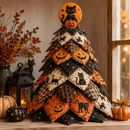 🎃 DIY Halloween Quilted Fabric Tree Kit
