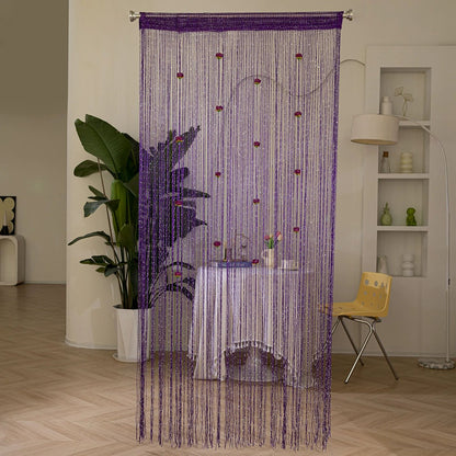 🌹🚪Sparkling Rose Flower String Curtain(2m/78.74" high x 1m/39.3" wide)