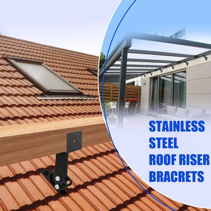 🏗️ Adjustable‑Angle Pergola Roof Riser Brackets | Heavy‑Duty Outdoor Mount Supports