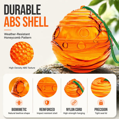 Outdoor Eco Reusable Wasp & Hornet Trap, Chemical Free Hanging Insect Catcher