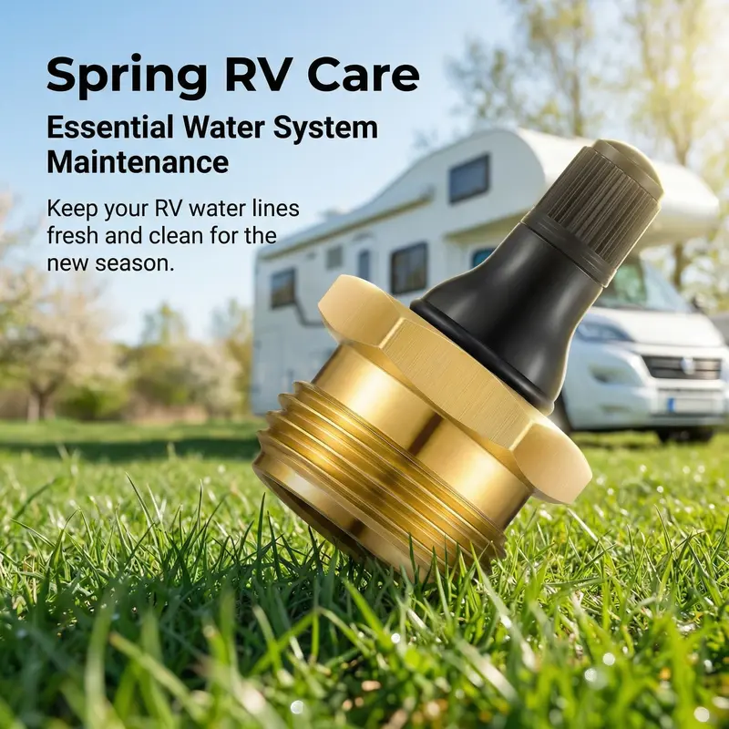 Brass RV Blow Out Plugs with Drain Valve