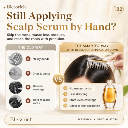 🎁💥Last Day Special! — Limited-Time 50% Off!! ⏰💕🌟 Scalp Serum Application Comb