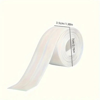 Self-Adhesive White Caulk Tape