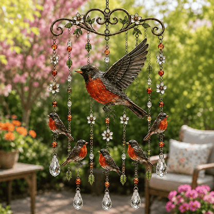 🐦🎐Last Day 49% OFF -🐦🎐 Bring Your Garden to Life! Graceful Hummingbird Wind Chime — Sparkling Suncatcher & Soothing Melodies