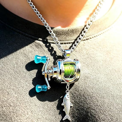 Reel in Style: Miniature Fishing Reel Jewelry Set | A Unique Gift for Anglers