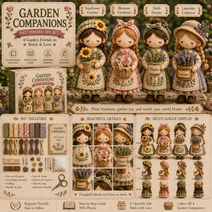 🎁 Last Day 49% OFF 🧵 Tiny Worlds Patchwork DIY Kit Series – Create Your Own Mini Handmade Scene