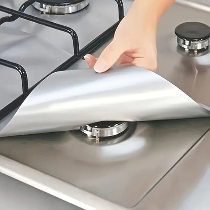 🥘 Reusable Gas Stove Burner Liners♻️ (Set of 4)