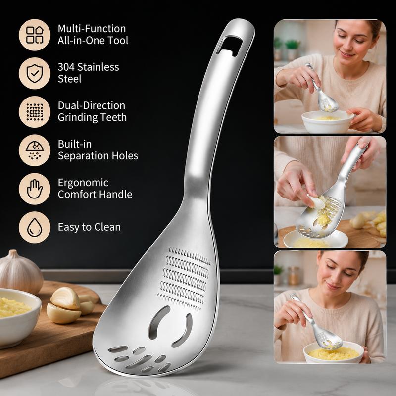 🥄304 Stainless Steel Multifunctional Kitchen Spoon