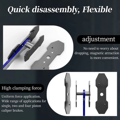 Brake Caliper Piston Press Tool – 360° Rotating Ratchet Wrench for Single, Dual & Quad Piston Disc Brakes