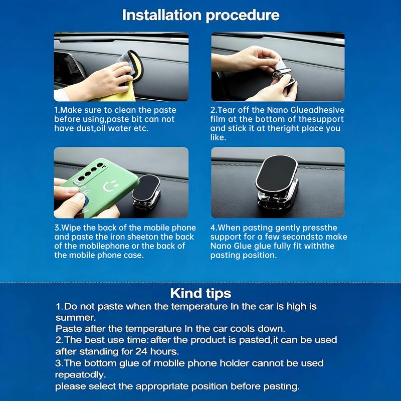 🚗Foldable Metal Magnetic Car Cell Phone Holder