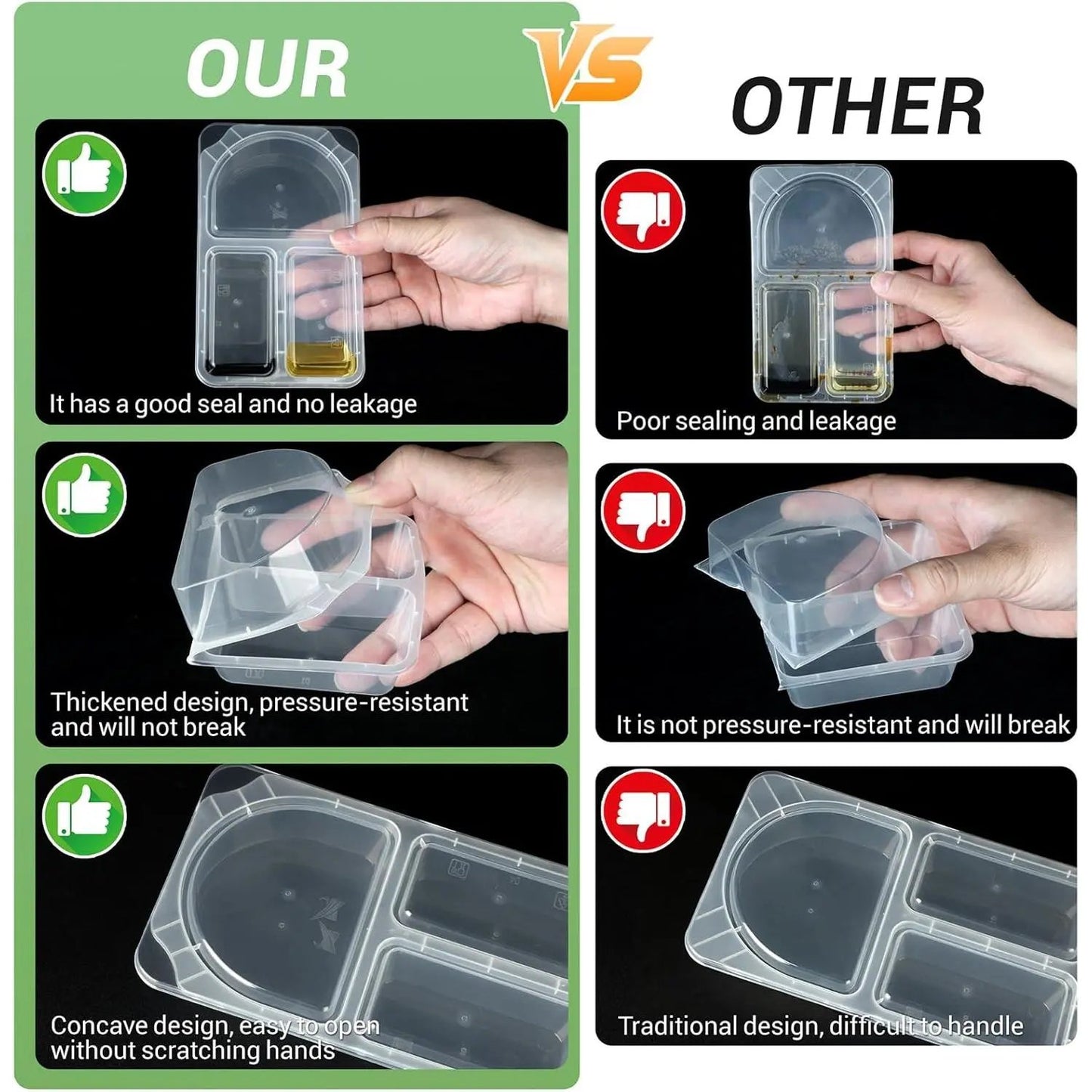 40 sets Reusable Snack Containers