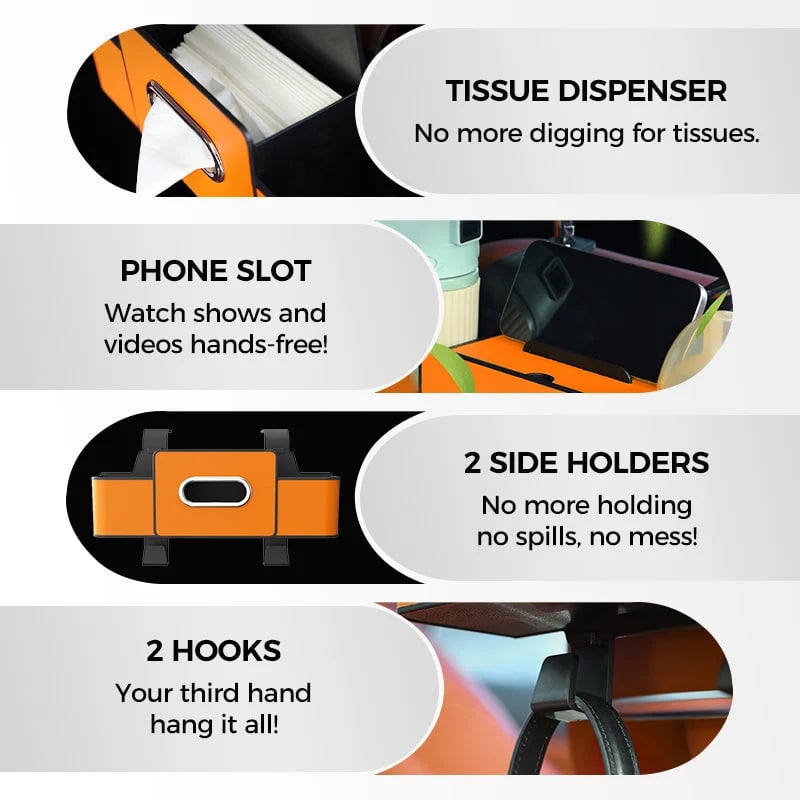 🎉 🚗 Car Seat Back Storage Bag – Waterproof, Multi-Pocket Design & Universal Fit ✨