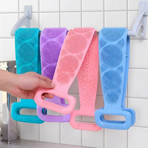 Silicone Bath Brush – Double-Sided Exfoliating Back Scrubber