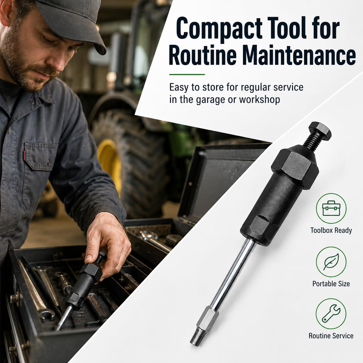 🔧 Heavy‑Duty Grease Fitting Cleaner Tool With M6 & M8 Adapters