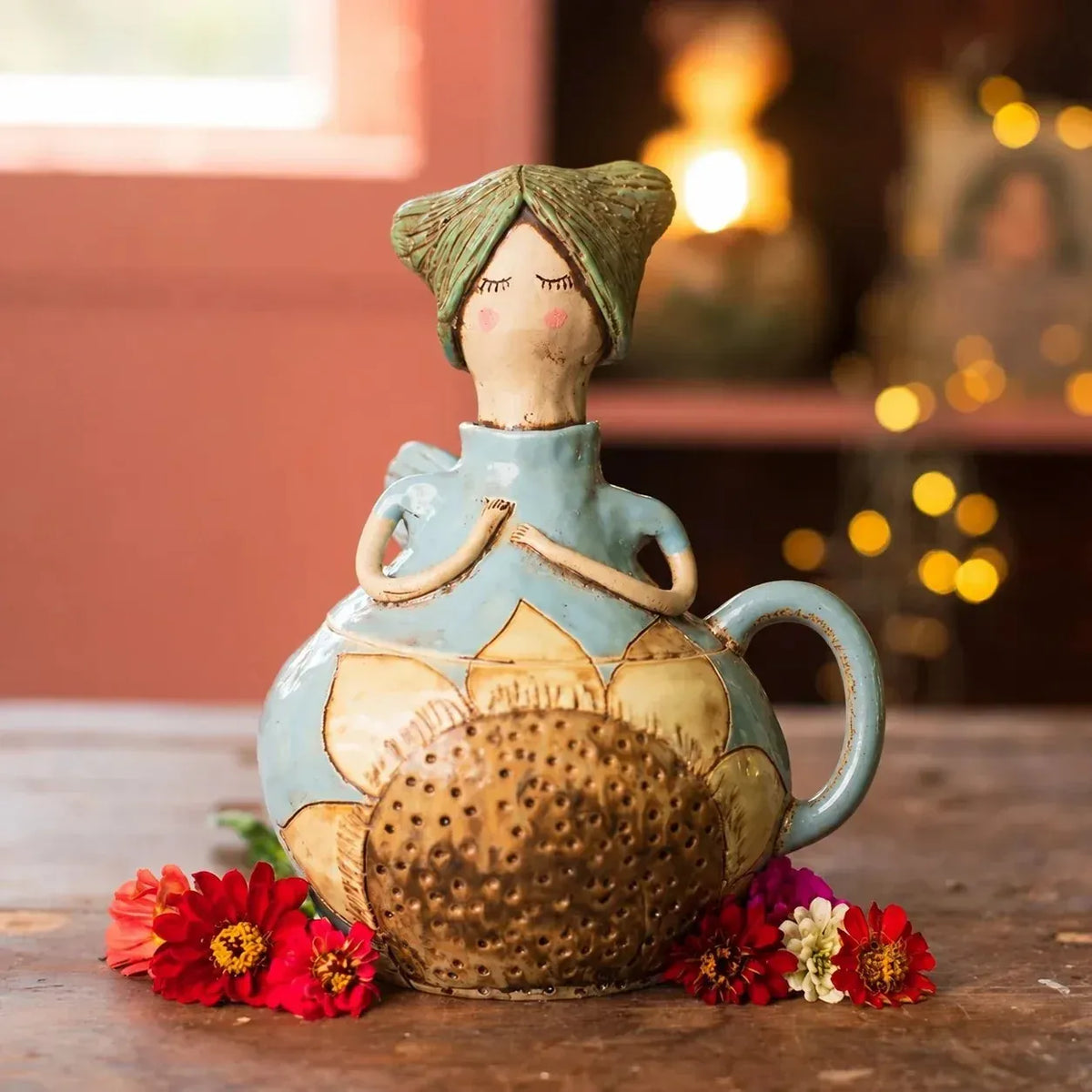 🧚 Handcrafted Fairies Storage Jar/Mug | 8 Whimsical Styles with Removable Fairy Lid for Tea, Treats & Tiny Keepsakes ☕
