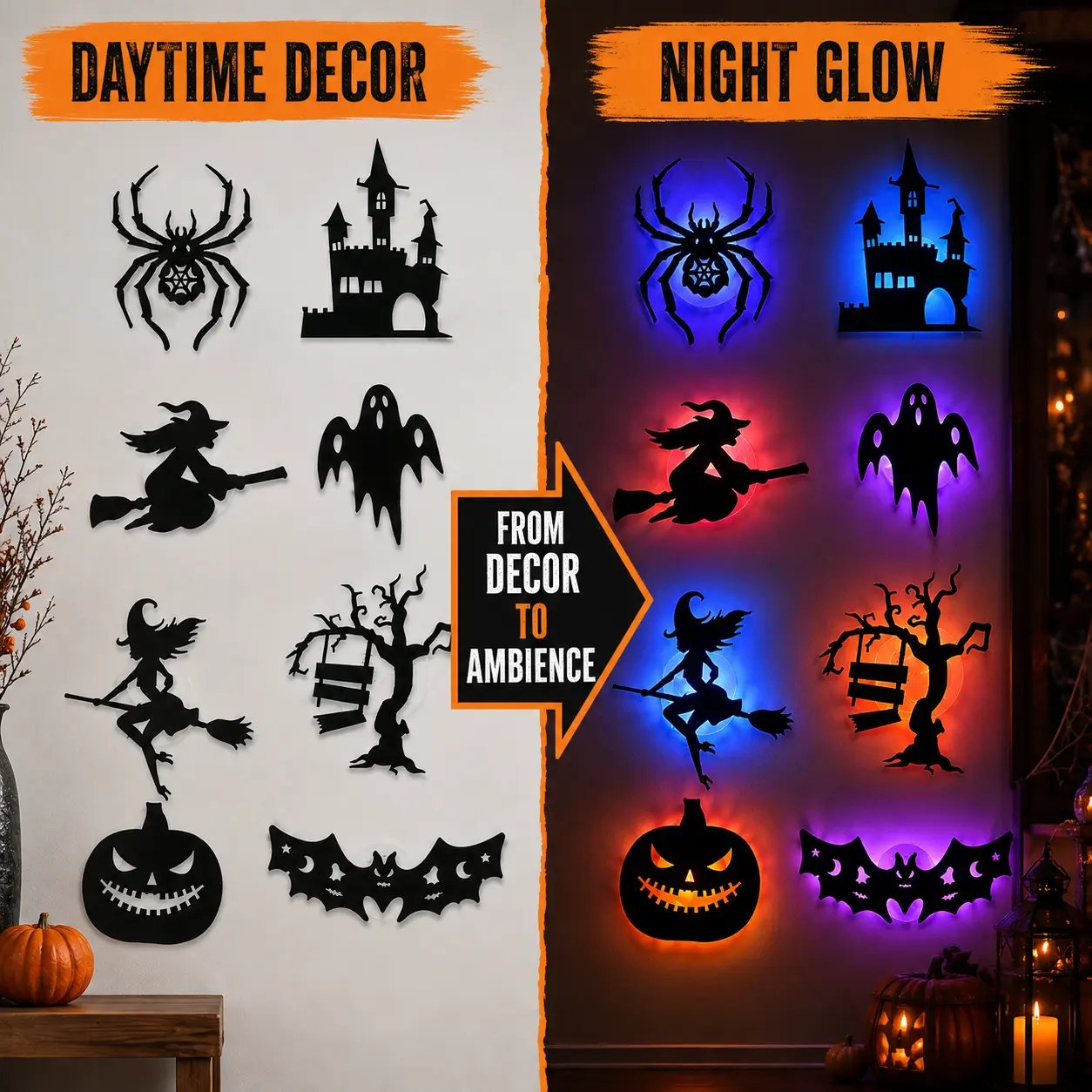 Halloween LED Wall Light Stickers