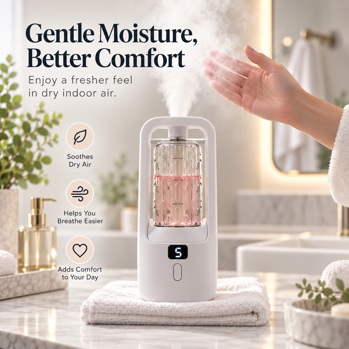 ✨ Automatic Aroma Mist Diffuser – One-Touch Compact Scent Diffuser for Everyday Spaces