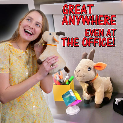 🐐 Screaming Goat Plush Toy – Funny Scream Desk Toy & Hilarious Gag Gift