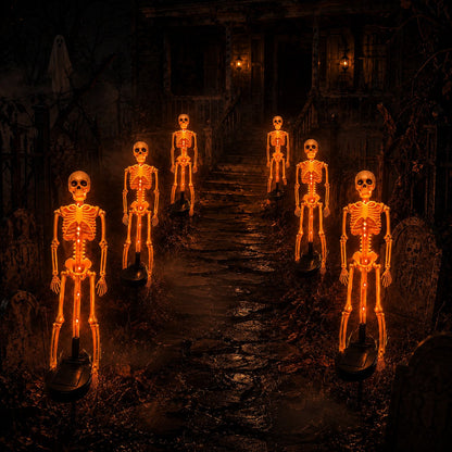 🔥HOT SALE🔥💀 Solar Skeleton Yard Stake