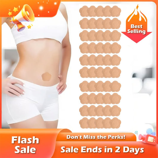 🏆Flash Sale⚡ 50K+ SOLD! Almost Gone-💥50pcs Pack Wrap for Belly Button, Self-Adhesive  Patches Cover Patch Organic Disposable Spunlace Cloth Highly Absorbent Pad with Cotton, Oil Not Included (Skin Color)