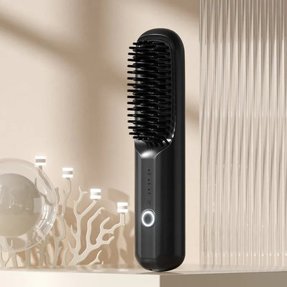 📍USB Cordless Negative Ion Hair Straightening Comb