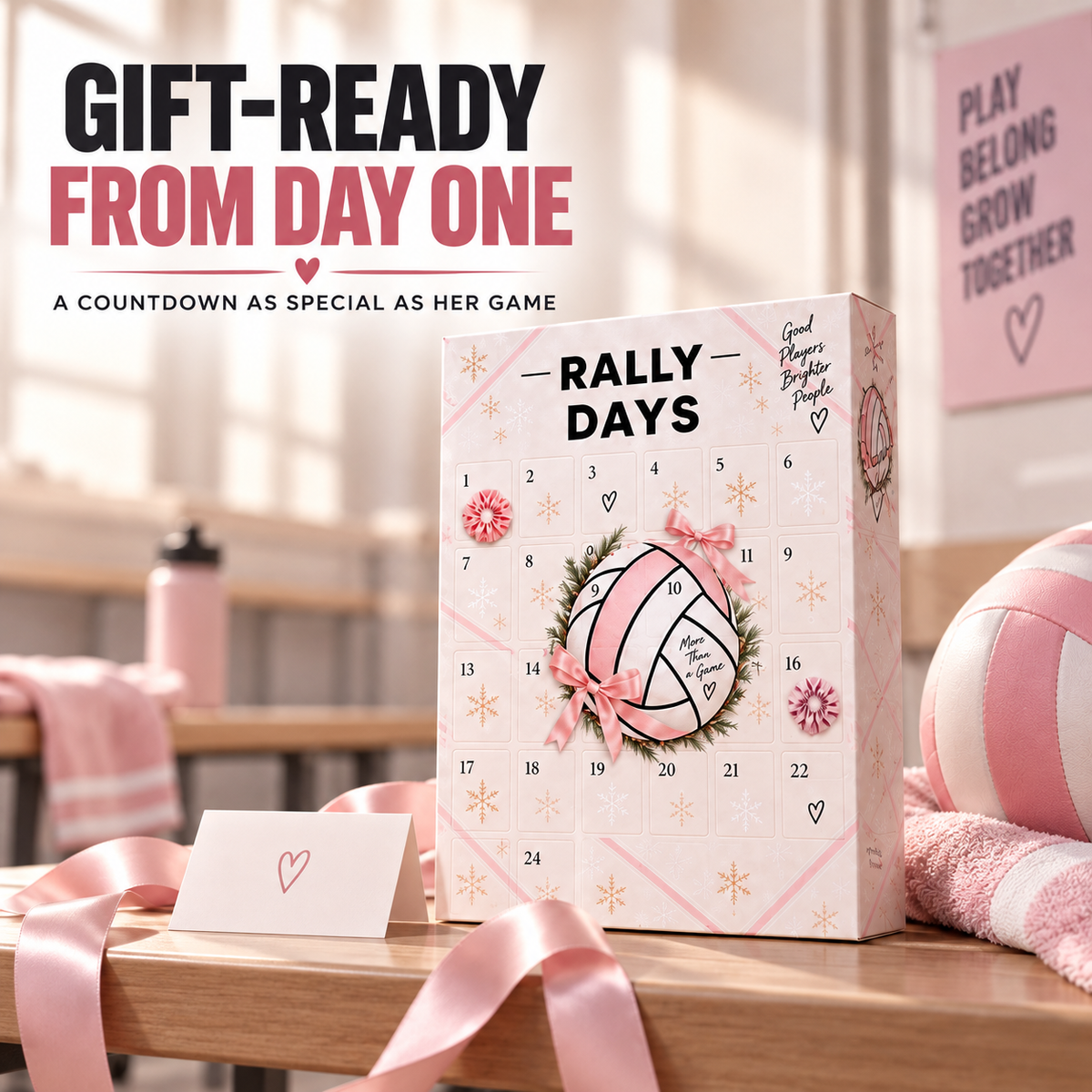 🏐 24-Day Volleyball Advent Calendar – Daily Surprise Gift for Volleyball Girls