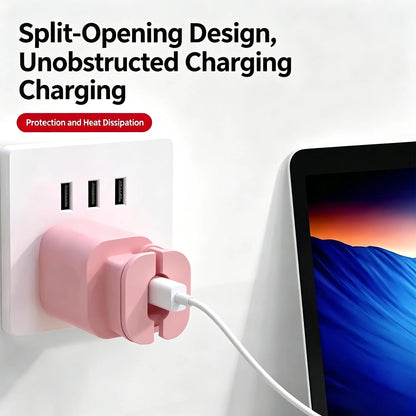 💥Buy 1 get 1 free 🔥2-in-1 Silicone Charger Protector with Cord Wrap for 18W/20W Adapters ✅