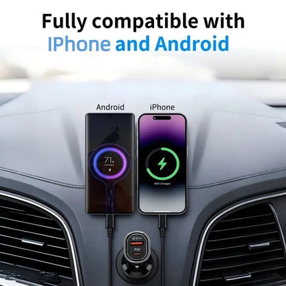 2-in-1 Car Charger & GPS Tracker (30W Fast Charge, USB-C Port)