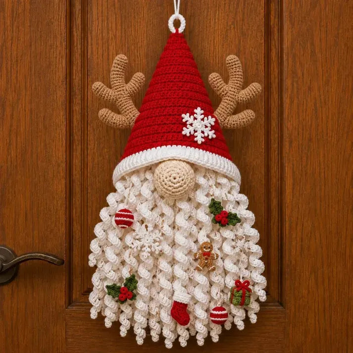🧶 DIY Seasonal Crochet Door Hanger Kit – 6 Handmade Holiday Designs for Year-Round Home Decor