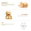 (🔥LAST DAY SALE- 49% OFF) Shaking Feet Wooden Doll - Sways with 12 Pcs Magnetic Expressions