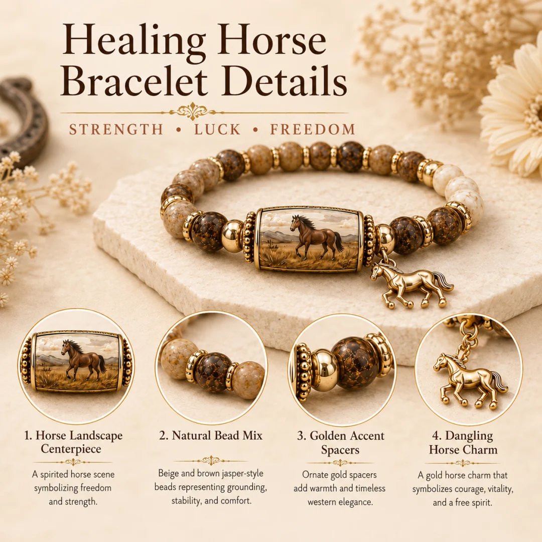🔥Last Day 50% OFF - 🐎 Western Horse Guardian Crystal Bracelet Collection