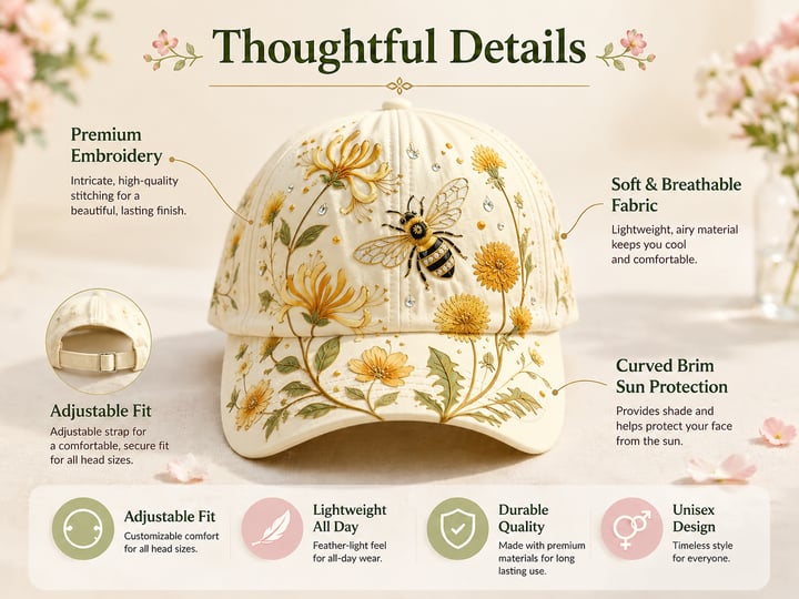 🔥HOT SALE 49% OFF 🌸🌿 Garden Morning Cap (✨2026 Limited Edition)