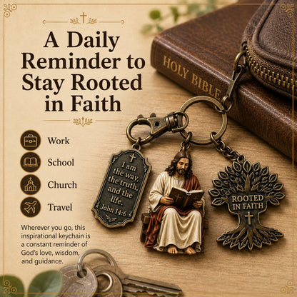 🎉Jesus Reading Keychain