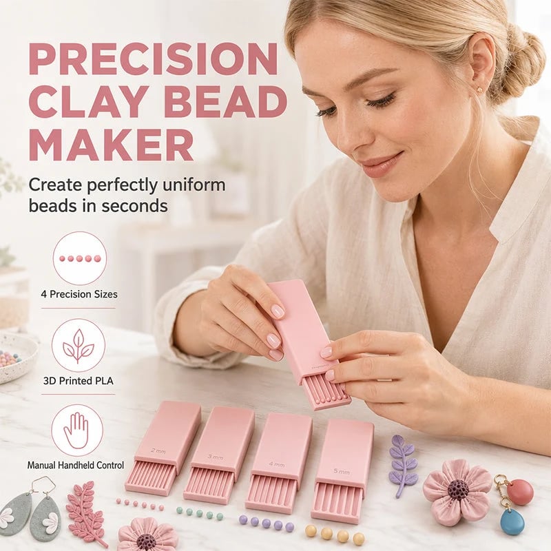 🥳2026 HOT SALE🥳💞50K+ SOLD!🔮✨🎨 3D Printed Clay Ball Maker – Perfect Mini Balls in Seconds ✨