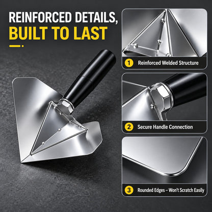🛠️ Stainless Steel Inside Corner Finishing Trowel