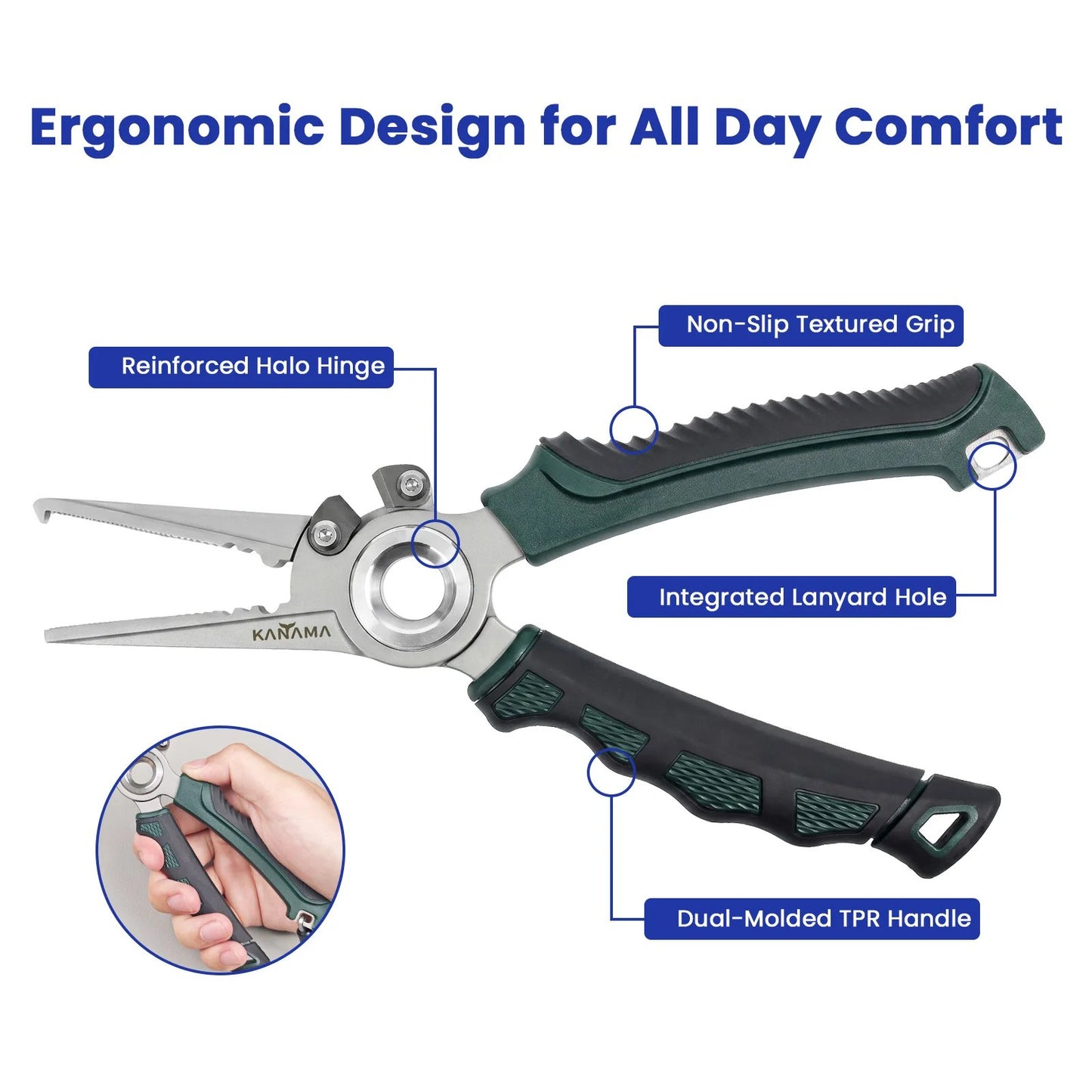 100% Saltwater Rustproof 17-4 PH Aerospace Steel Fishing Pliers – Last Lifetime Heavy-Duty Angling Multi-Tool