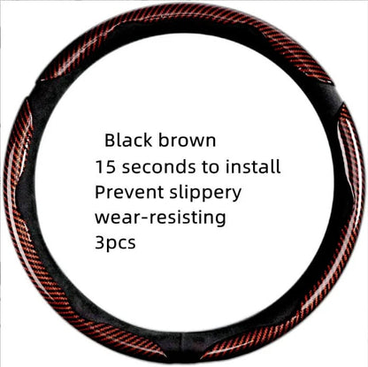 Non-Slip Car Steering Wheel Cover for 15 Inch Wheels