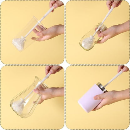 🌟 Buy One Get One Free! 🌟360° Silicone Bottle Cleaning Brush with Long Handle