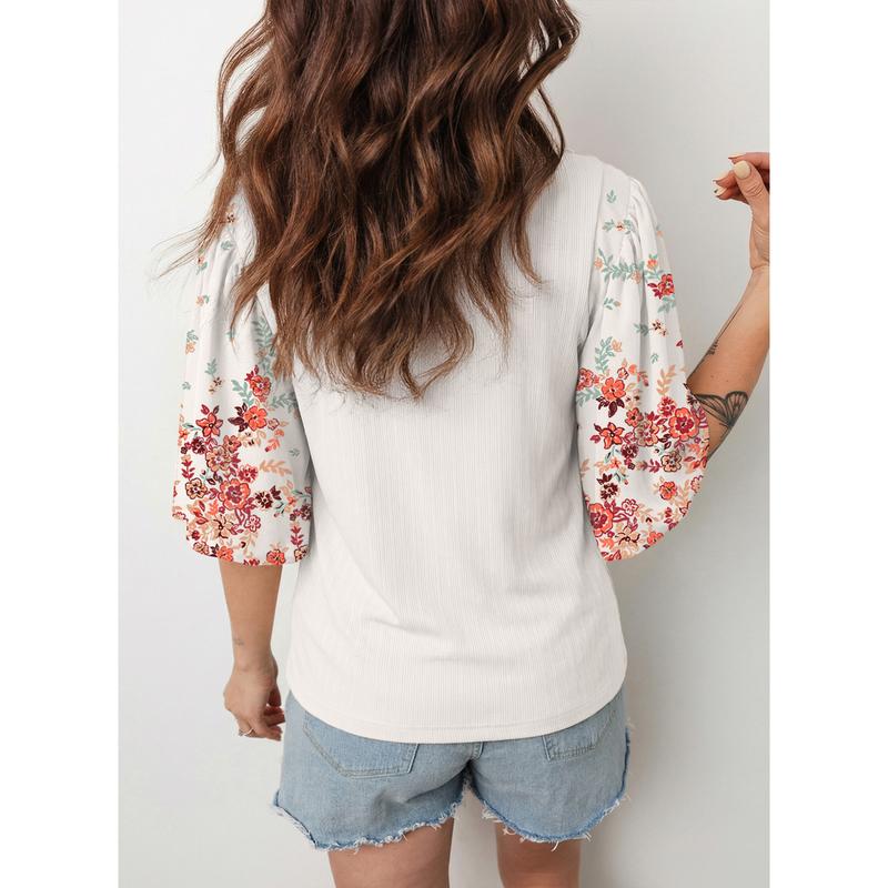 🔥Limited Time 49% Off✨Women's T Shirts Tops Casual Loose Stretchy Ribbed Shirts