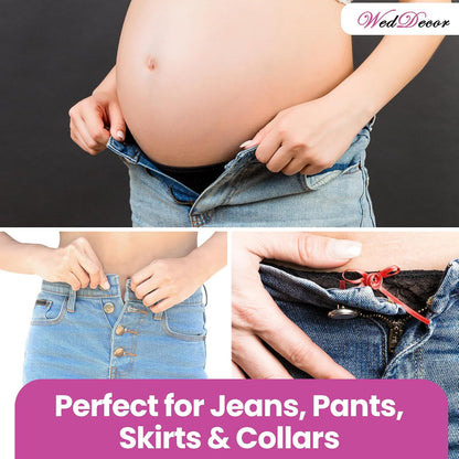 👖 8-Piece Metal Button Extenders for Jeans & Pants