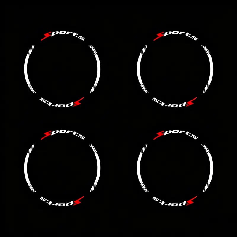 🚗4 Counts/set Car Wheel Hub Decals for 4 Tires