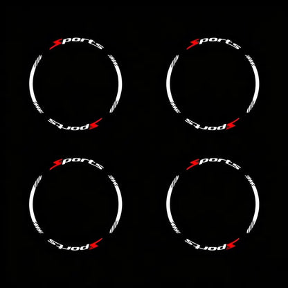 🚗4 Counts/set Car Wheel Hub Decals for 4 Tires
